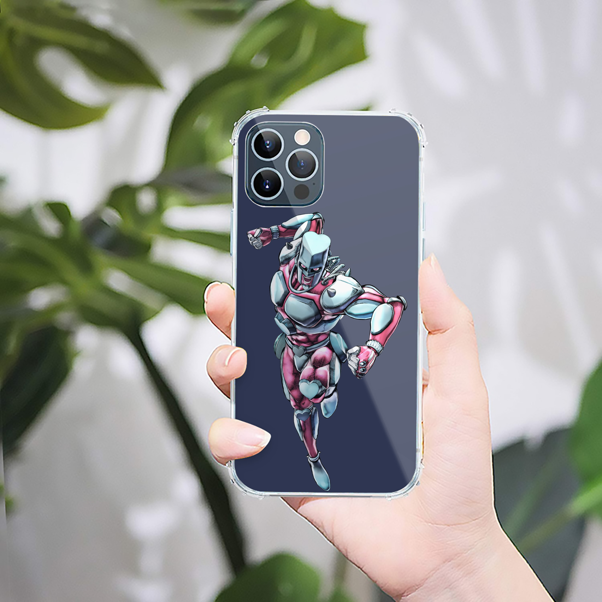 （画像用） ジョジョの奇妙な冒険 ひがしかた じょうすけ JoJo's Bizarre Adventure Higashikata Josuke 【iPhone 12シリーズ対応】透明スマホケース（クリアソフトケース）